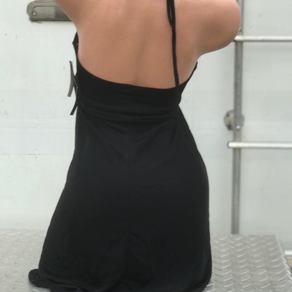 Ralph Lauren black boho swimsuit cover up dress - Picture 3 of 6